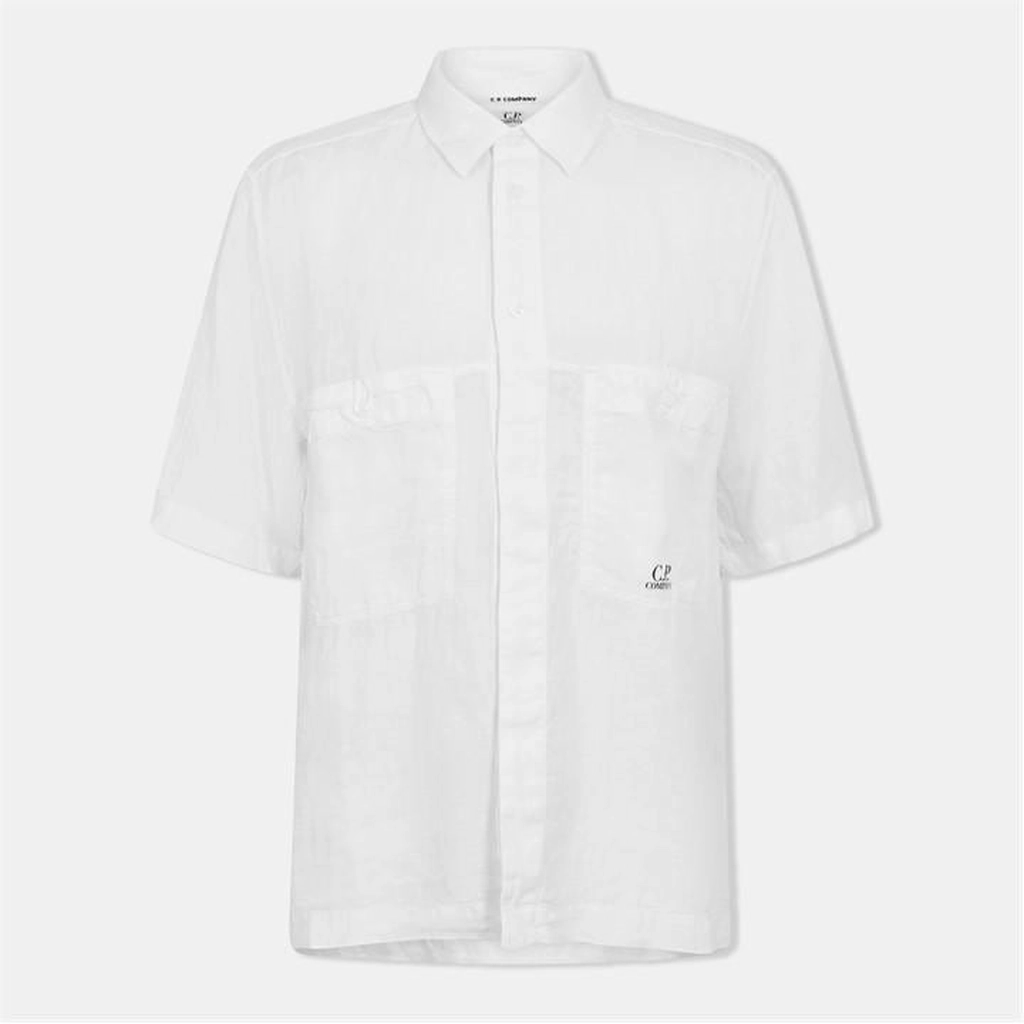 CP Company Boxy Short Sleeve Shirt - White
